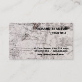 Carte De Visite Birch bark pattern business card (Devant)