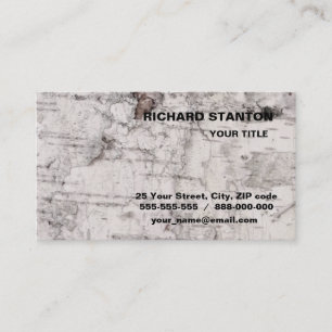 Carte De Visite Birch bark pattern business card