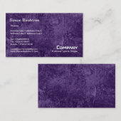 Carte De Visite Birch Tree Texture - Violet foncé (Devant / Derrière)