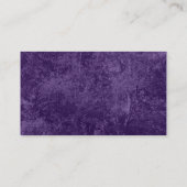 Carte De Visite Birch Tree Texture - Violet foncé (Dos)
