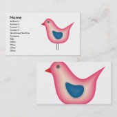 Carte De Visite Birdie (Devant / Derrière)