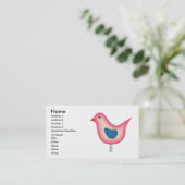 Carte De Visite Birdie (Debout devant)