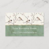 Carte De Visite Birds of A Feather Business name website (Devant)