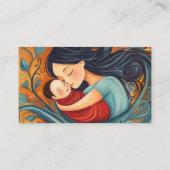 Carte De Visite Birth Doula Mother Baby Art Natural Birthing  (Dos)