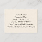 Carte De Visite Biscuit ! (Dos)