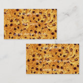 Carte De Visite biscuits aux puces de chocolat (Devant / Derrière)