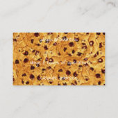 Carte De Visite biscuits aux puces de chocolat (Dos)