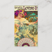 Carte De Visite Biscuits Lefevre-Utile par Alphonse Mucha (1896) (Devant)