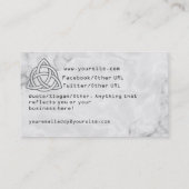 Carte De Visite Biseau argenté de Triquetra (Dos)