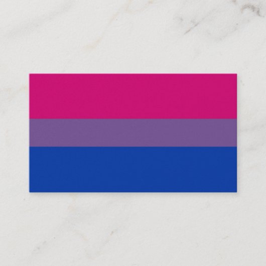 Carte de visite bisexuel de BiNet Etats-Unis (Devant)