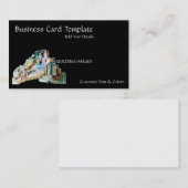 Carte De Visite Bismuth minéral en cristal (Devant / Derrière)