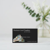 Carte De Visite Bismuth minéral en cristal (Debout devant)