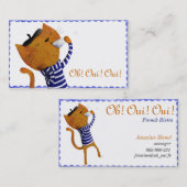 Carte De Visite Bistros français (Devant / Derrière)