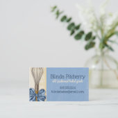 Carte De Visite bistrot chic et chic cuisinier pâtissier (Debout devant)