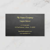 Carte De Visite Bistrot ou restaurant végétarien (Dos)