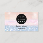 Carte De Visite Bit Me QR Code Nous Acceptons Bitcoin Blue Ombre (Dos)