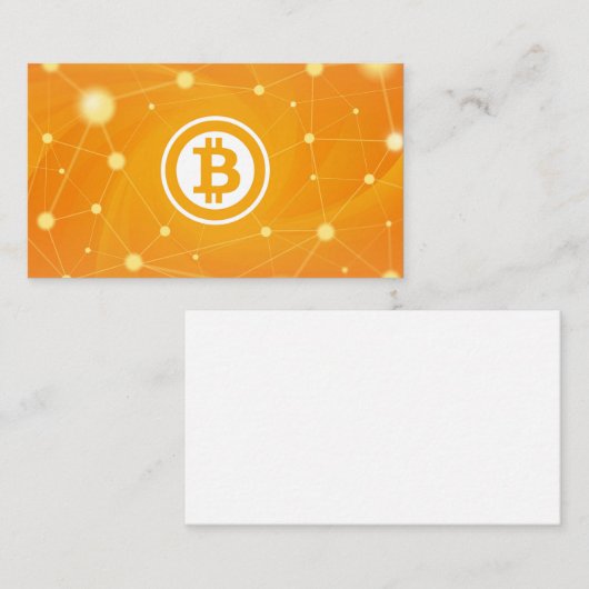 Carte De Visite Bitcoin Cryptocurrency (Devant / Derrière)