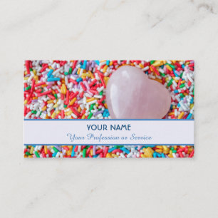 Carte De Visite Biteable délicieux bonbons saupoudrés pour vous!
