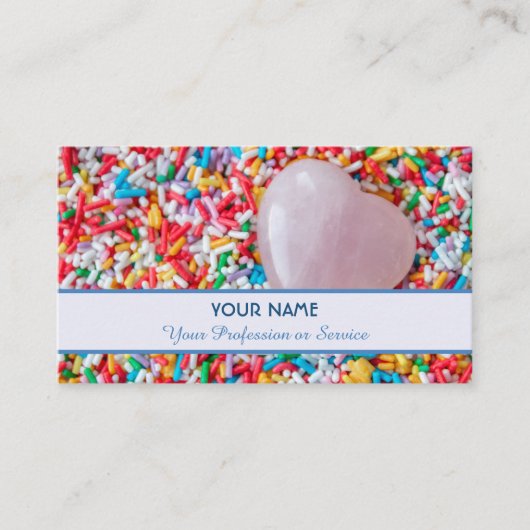 Carte De Visite Biteable délicieux bonbons saupoudrés pour vous! (Devant)