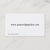 Carte De Visite Bizcard de fractale (Dos)