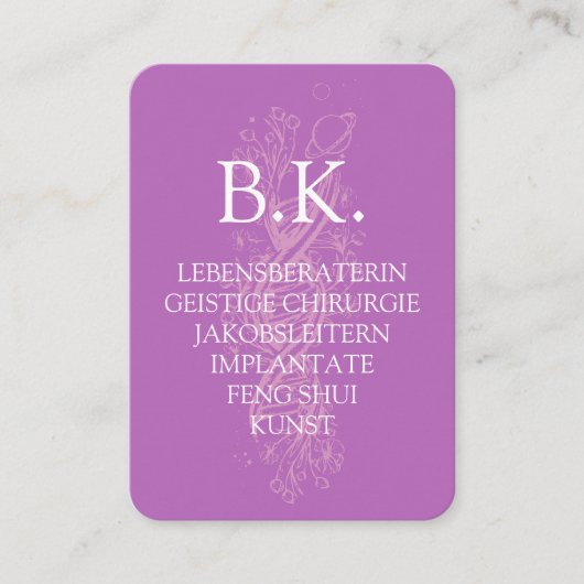 Carte de visite BK (Devant)