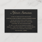 Carte de visite Black AfterCare pour Lash Extensio (Devant)