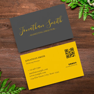 Carte De Visite Black and Gold Luxury Business Professionnel