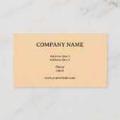 Carte De Visite Black and Gold Wave Generic Adaptable (Dos)