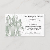 Carte De Visite Black and White Crystals Salon Spa  (Devant)