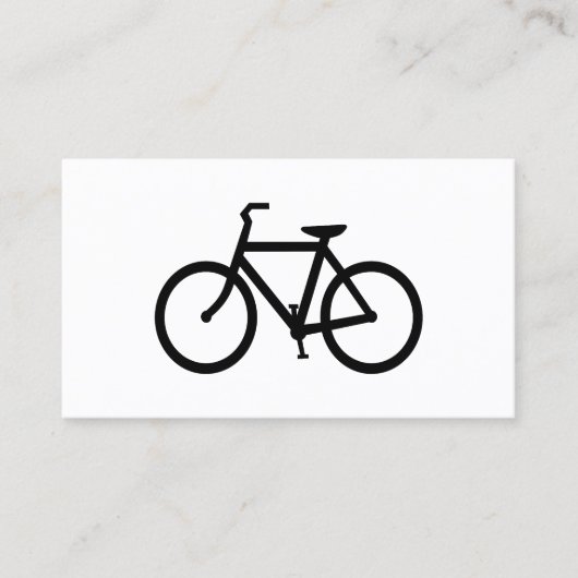 Carte De Visite Black bicycle (Devant)