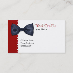 Carte de visite Black BowTie