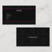 CARTE DE VISITE BLACK  BUSINESSCARD (Devant / Derrière)