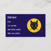 Carte De Visite Black Cat Face (Devant)