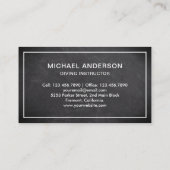 Carte De Visite Black Chalkboard instructeur de plongée sous-marin (Dos)