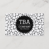 Carte De Visite Black Circle Star v2 - Abstrait 160417 (Devant)