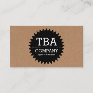 Carte De Visite Black Circle Star v2 - Boîte en carton