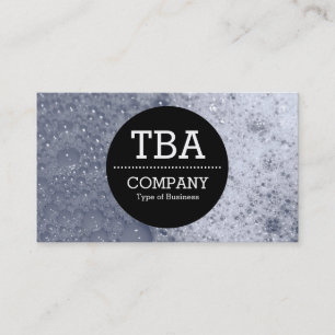 Carte De Visite Black Circle v2 - Bulles de savon 03