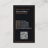 Carte de visite Black Deer (Dos)