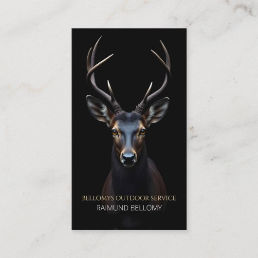 Carte de visite Black Deer (Devant)