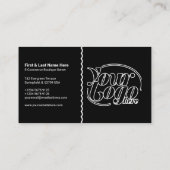 Carte De Visite Black Discount Coupon QR Code Marketing (Dos)