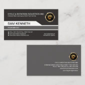 Carte De Visite Black Elegance Design Moderne PDG (Devant / Derrière)