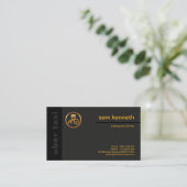Carte De Visite Black Elegance Special Exclusive Modern TAXI (Debout devant)