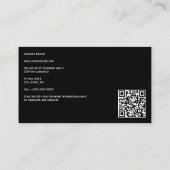 Carte de visite Black et Faux Gold Soaps (Dos)