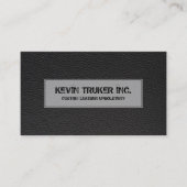 Carte De Visite Black faux leather (Devant)