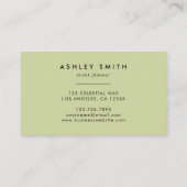 Carte De Visite Black Fleur sauvage Meadow (Dos)