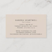 Carte De Visite Black Gold Agate Ivory Luxury Stylist (Dos)