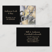 Carte de visite Black Gold Locksmith (Devant / Derrière)