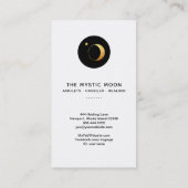 Carte De Visite *~* Black Gold Luna Mystic Moon Luna (Dos)