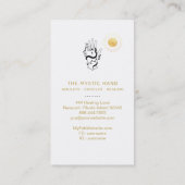 Carte De Visite *~* Black - Gold Rays Mystic Main .Serpent   (Dos)