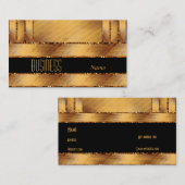 Carte de visite Black Gold Ripple (Devant / Derrière)